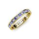 3 - Livia 2.00 mm Tanzanite and Lab Grown Diamond Eternity Band 