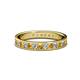 1 - Livia 2.00 mm Citrine and Lab Grown Diamond Eternity Band 