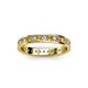 2 - Livia 2.00 mm Citrine and Lab Grown Diamond Eternity Band 