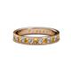 1 - Livia 2.00 mm Citrine and Lab Grown Diamond Eternity Band 