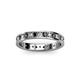 2 - Livia 2.00 mm Black and White Lab Grown Diamond Eternity Band 