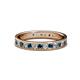 1 - Livia 2.00 mm Blue and White Lab Grown Diamond Eternity Band 