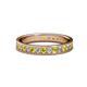 1 - Livia 2.00 mm Yellow and White Lab Grown Diamond Eternity Band 