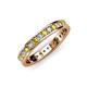 3 - Livia 2.00 mm Yellow and White Lab Grown Diamond Eternity Band 