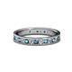 1 - Livia 2.00 mm London Blue Topaz and Lab Grown Diamond Eternity Band 