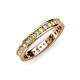 3 - Livia 2.00 mm Yellow Sapphire and Lab Grown Diamond Eternity Band 