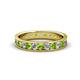 1 - Livia 2.40 mm Peridot and Lab Grown Diamond Eternity Band 