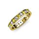 3 - Livia 2.40 mm Yellow and White Lab Grown Diamond Eternity Band 