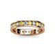 2 - Livia 2.40 mm Yellow Sapphire and Lab Grown Diamond Eternity Band 