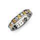 3 - Livia 2.40 mm Citrine and Lab Grown Diamond Eternity Band 