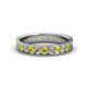 1 - Livia 2.40 mm Yellow and White Lab Grown Diamond Eternity Band 