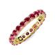 3 - Joyce 4.00 mm Ruby Eternity Band 