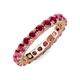 3 - Joyce 4.00 mm Ruby Eternity Band 