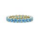 1 - Joyce 4.00 mm Blue Topaz Eternity Band 