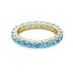 2 - Joyce 4.00 mm Blue Topaz Eternity Band 