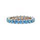 1 - Joyce 4.00 mm Blue Topaz Eternity Band 