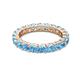 2 - Joyce 4.00 mm Blue Topaz Eternity Band 