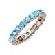3 - Joyce 4.00 mm Blue Topaz Eternity Band 