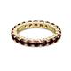 2 - Joyce 4.00 mm Red Garnet Eternity Band 