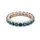 2 - Joyce 4.00 mm Blue Diamond Eternity Band 