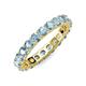 3 - Joyce 4.00 mm Aquamarine Eternity Band 