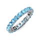 3 - Joyce 4.00 mm Blue Topaz Eternity Band 