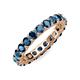 3 - Joyce 4.00 mm Blue Diamond Eternity Band 