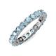 3 - Joyce 4.00 mm Aquamarine Eternity Band 