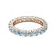 2 - Joyce 4.00 mm Aquamarine Eternity Band 