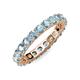 3 - Joyce 4.00 mm Aquamarine Eternity Band 