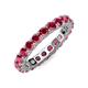 3 - Joyce 4.00 mm Ruby Eternity Band 