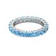 2 - Joyce 4.00 mm Blue Topaz Eternity Band 