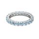 2 - Joyce 4.00 mm Aquamarine Eternity Band 