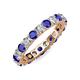 3 - Joyce 4.00 mm Blue Sapphire and Diamond Eternity Band 