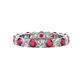 1 - Joyce 4.00 mm Ruby and Diamond Eternity Band 