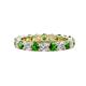 1 - Joyce 4.00 mm Green Garnet and Diamond Eternity Band 