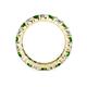 4 - Joyce 4.00 mm Green Garnet and Diamond Eternity Band 
