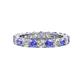 1 - Joyce 4.00 mm Tanzanite and Diamond Eternity Band 