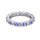 2 - Joyce 4.00 mm Tanzanite and Diamond Eternity Band 