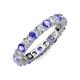 3 - Joyce 4.00 mm Tanzanite and Diamond Eternity Band 