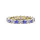 1 - Joyce 4.00 mm Tanzanite and Diamond Eternity Band 