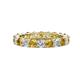 1 - Joyce 4.00 mm Citrine and Diamond Eternity Band 