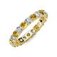 3 - Joyce 4.00 mm Citrine and Diamond Eternity Band 