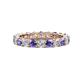 1 - Joyce 4.00 mm Iolite and Diamond Eternity Band 