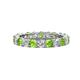 1 - Joyce 4.00 mm Peridot and Diamond Eternity Band 