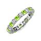 3 - Joyce 4.00 mm Peridot and Diamond Eternity Band 