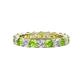 1 - Joyce 4.00 mm Peridot and Diamond Eternity Band 
