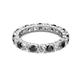 2 - Joyce 4.00 mm Black and White Diamond Eternity Band 