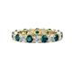 1 - Joyce 4.00 mm London Blue Topaz and Diamond Eternity Band 