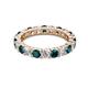 2 - Joyce 4.00 mm London Blue Topaz and Diamond Eternity Band 